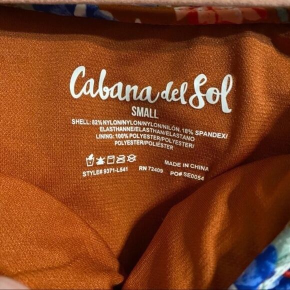 Cabana del sol Hollywood Beach Off-the-shoulder One Piece Swimsuit Size small - Picture 7 of 9